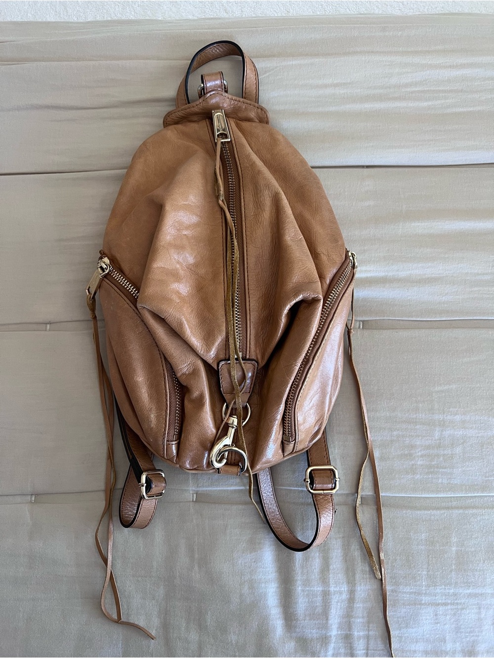 Rebecca Minkoff Tan Leather Julian Backpack